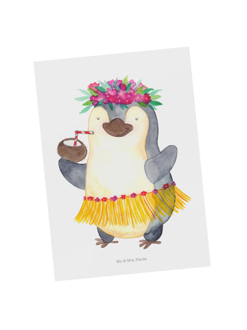 Mr. & Mrs. Panda Wanddeko Pinguin Kokosnuss ohne Spruch in Weiß
