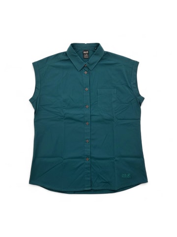 Jack Wolfskin Bluse Mojave Shirt Teal Green Shirt Damen Bluse in Grün