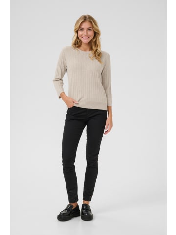 Kaffe Strickpullover KAlizza in Feather Gray Melange