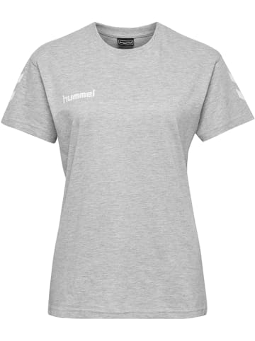 Hummel T-Shirt S/S Hmlgo Cotton T-Shirt Woman S/S in GREY MELANGE