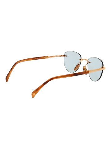 David Beckham Männer Sonnenbrille Panto Gold
