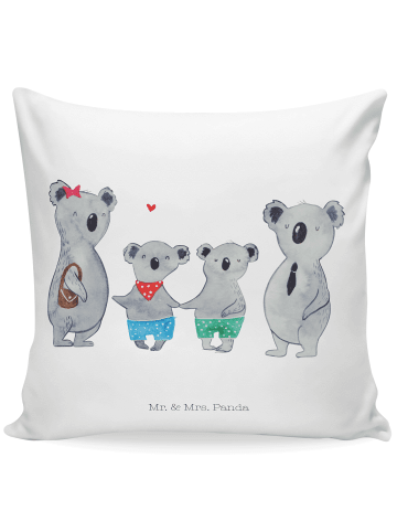Mr. & Mrs. Panda Zierkissen Koala Familie zwei ohne Spruch in Weiß