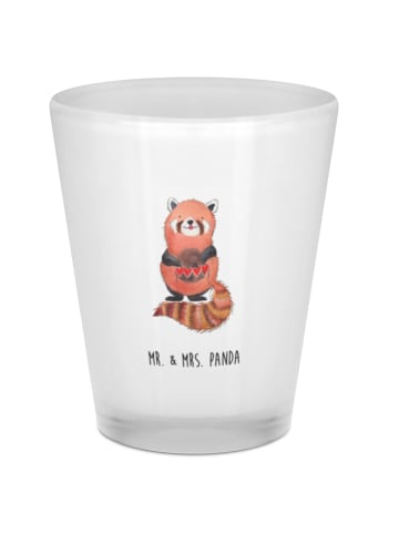 Mr. & Mrs. Panda Schnapsglas Roter Panda ohne Spruch in Transparent