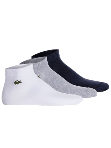 Lacoste Socken 3er Pack in Weiß/Grau/Dunkelblau