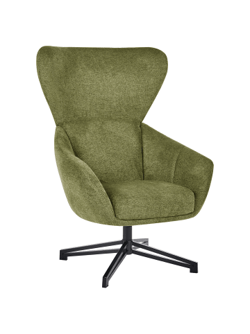 Beliani Sessel DALEN in Grün/Schwarz - (W) 76 x (H) 111 x (L) 87 cm