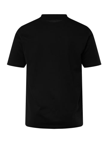 Men Plus Kurzarm T-Shirt in schwarz