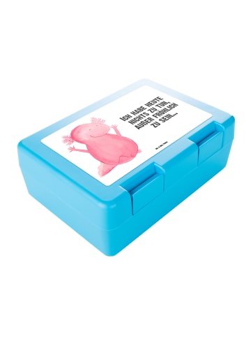 Mr. & Mrs. Panda Bento Box Axolotl Hurra mit Spruch in Weiß