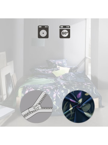 Erwin Müller Mako-Satin Bettwäsche in dunkelblau