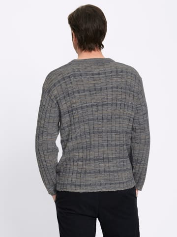 WITT WEIDEN Pullover in steingrau-camel-meliert