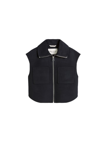 Marc O'Polo Zip-Weste relaxed in Deep Night Blue