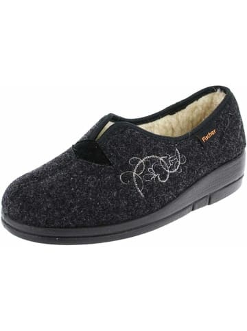 Fischer Markenschuh Hausschuhe für Damen in grau
