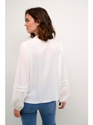 Kaffe Langarm-Bluse KAfreya Regular fit in Chalk
