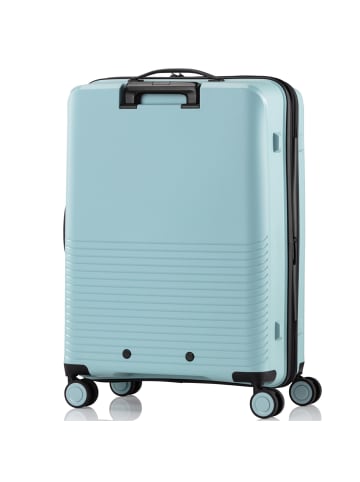 Pack Easy Jet 4 Rollen Trolley 64 cm mit Dehnfalte in hellblau