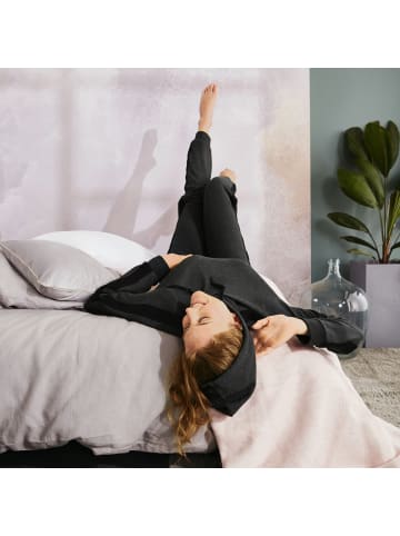 Erwin Müller Interlock-Jersey Hoodie in anthrazit meliert-schwarz