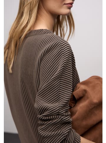 Street One Langarmshirt in taupe schoko - 0004