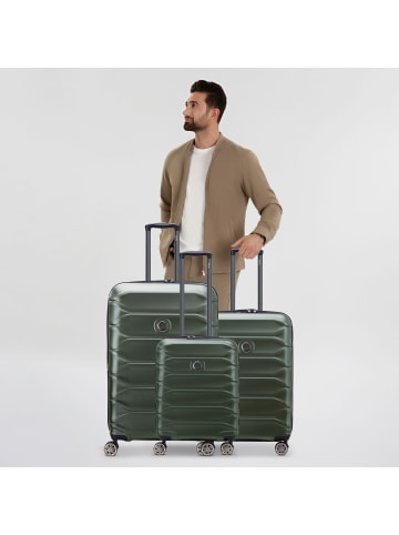 Delsey Meteor 4 Rollen Kofferset 3-teilig mit Dehnfalte in olive