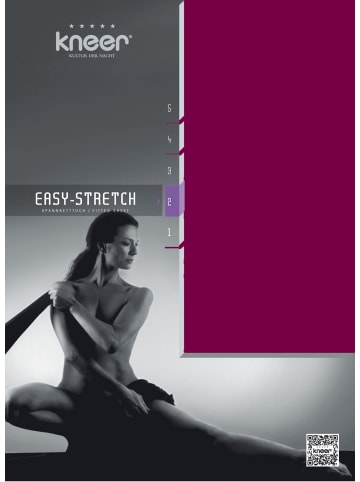 Kneer EASY-STRETCH Q25 90/190 - 100 /200 cm bis 90/210 - 100/220 cm in burgund