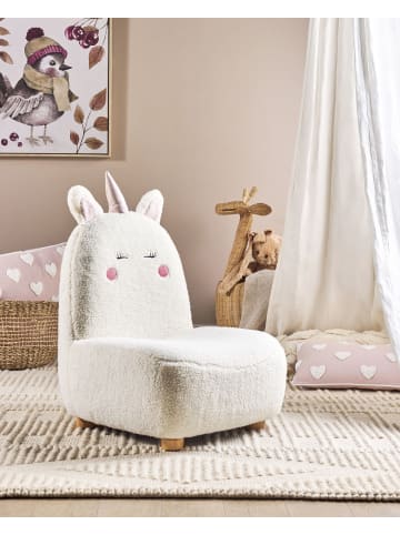Kindersessel LULEA in Weiß/Braun - (W) 50 x (H) 75 x (L) 54 cm