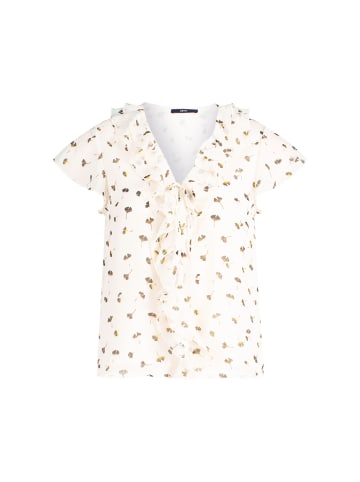 Zero  Bluse mit Rüschen in CreamKhaki