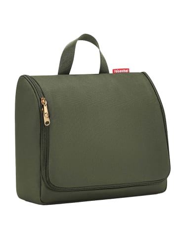 Reisenthel cosmetics toiletbag XL - Kulturbeutel 28 cm (smiley grey) in forest gold