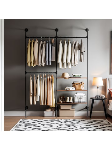 SoBuy Kleiderständer in Schwarz - (W) 46 x (H) 220 x (L) 168 cm