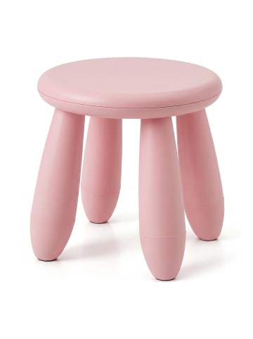 relaxdays Kinderhocker in Rosa - (H)26 x Ø28 cm