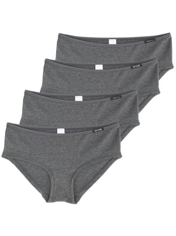 Skiny Pantys 4er Pack in Anthrazit / Melange