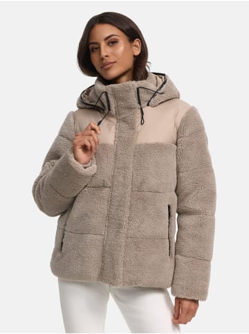 Marikoo Kapuzenplüschjacke Kaguraa 16 in Light Taupe