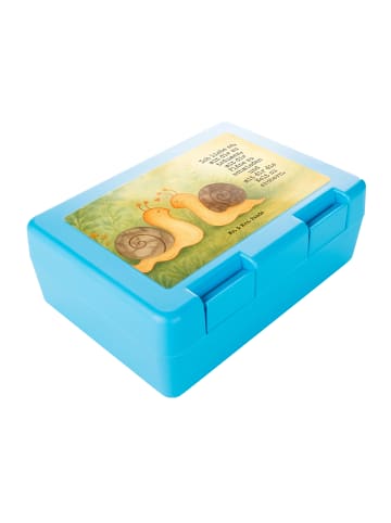 Mr. & Mrs. Panda Bento Box Schnecken Liebe Design mit Spruch in Weiß