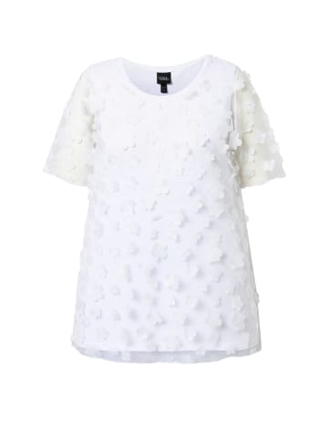 Ulla Popken Shirt in schneeweiß