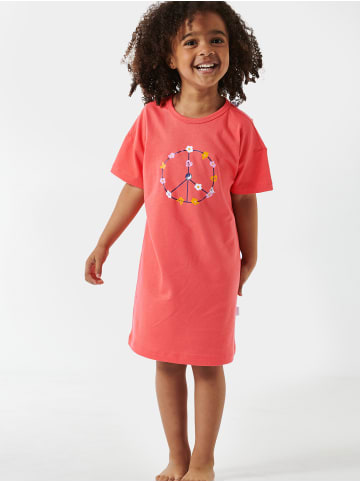 Schiesser Nachthemd Girls World Organic Cotton in rot