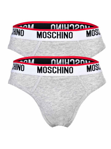 Moschino Slip 2er Pack in Grau