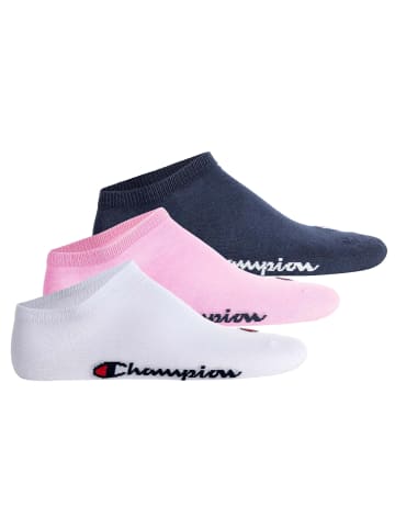 Champion Socken 3er Pack in Rosa/Weiß/Blau