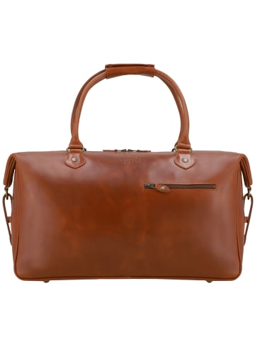 Buckle & Seam Linwood Reisetasche Leder 50 cm in cognac