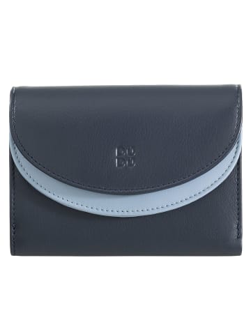 DuDu Galapagos Geldbörse RFID Schutz Leder 13 cm in navy