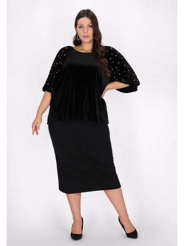 faina Plus Size Blouse in Black