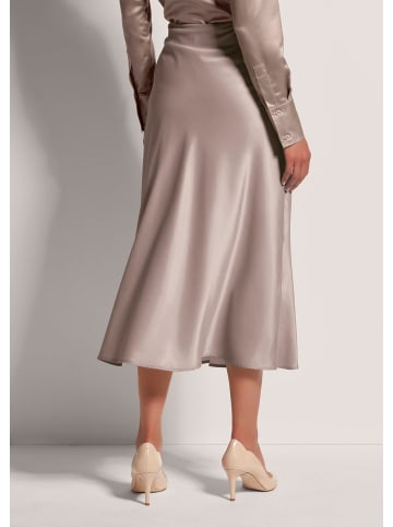 MADELEINE Midi Satinrock für elegante Anlässe in mauve