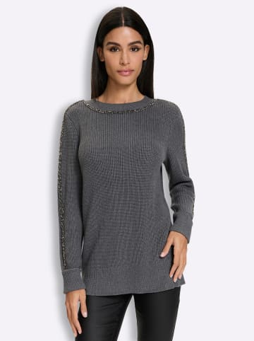 Heine Pullover in anthrazit-meliert