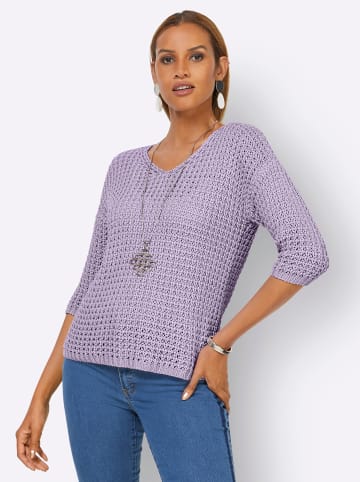 creation L 3/4 Arm-Pullover in flieder