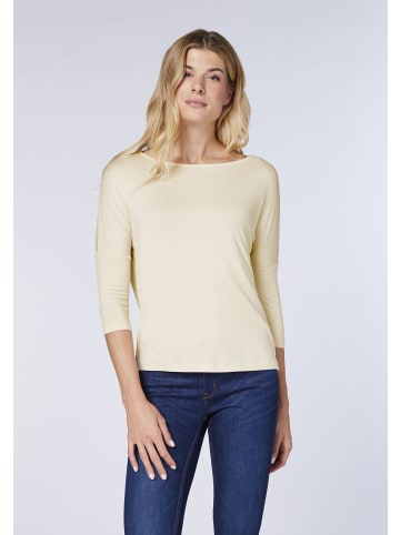 Detto Fatto Longsleeve mit einer kastigen Silhouette in Sandfarben