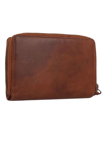 Greenburry Newport Geldbörse RFID Schutz Leder 14 cm caramel