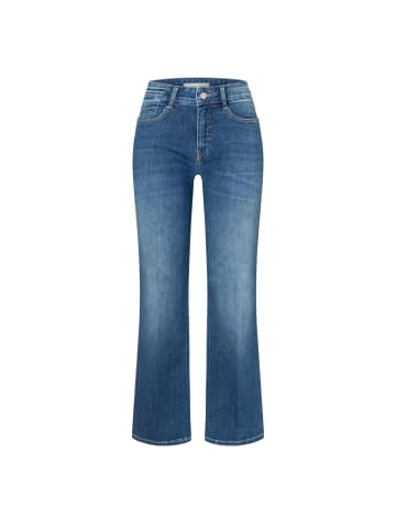 MAC HOSEN Laura Flared Fit Jeans aus Stretch-Denim in Mid Blue Use Washed