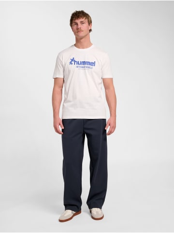Hummel T-Shirt Hmlpulse Lebensstil Herren in WHITE/SURF THE WEB
