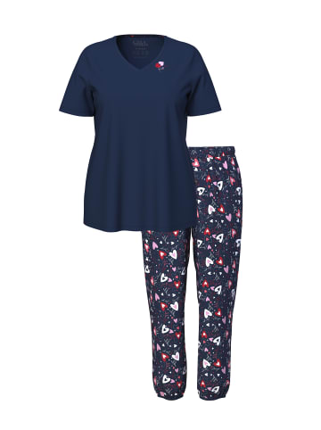 Ulla Popken Pyjama in nachtblau