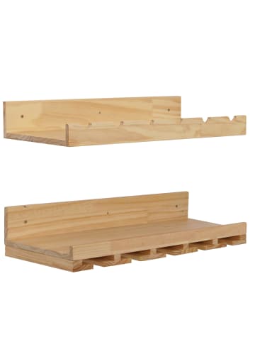 MCW 2er-Set Weinregal P22, Natur