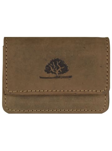 Greenburry Vintage Geldbörse Leder 8 cm in brown