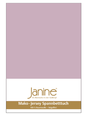 Janine Spannbetttuch Mako Feinjersey in altrose