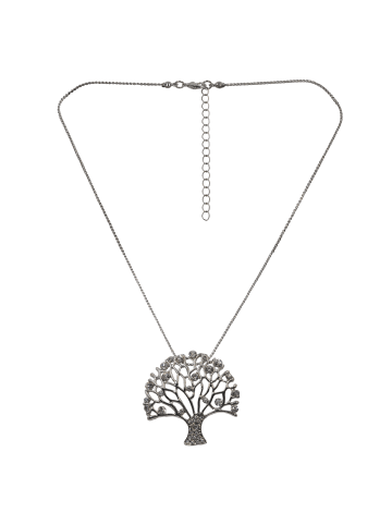 Steuer Modeschmuck Metall in silber