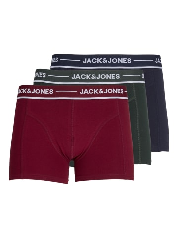 Jack & Jones 3er-Pack Trunks in Scarab