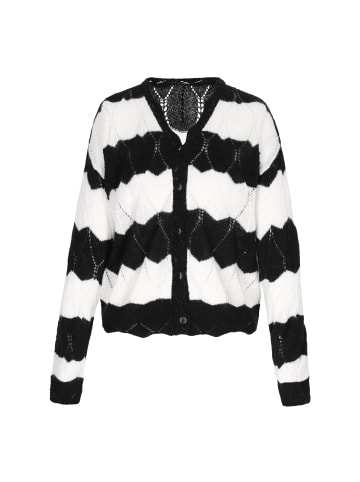 Albee Women Cardigan in Black Offwhite